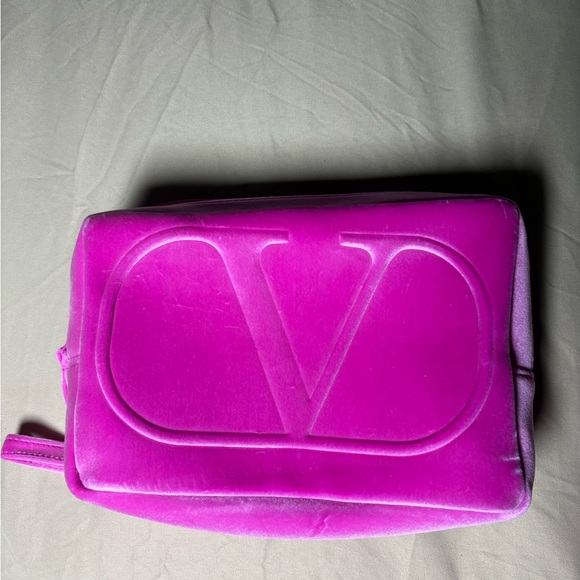Valentino Handbags - Valentino Vibrant Pink Cosmetic Case